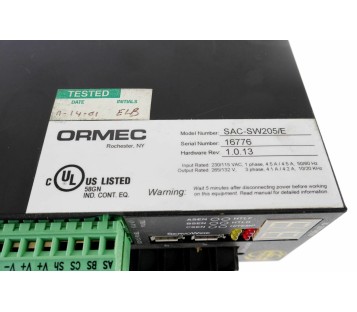 ORMEC SAC-SW205/E  SACSW205E