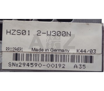 REXROTH INDRAMAT HZS01.2-W300N HZS012W300N  R911294591 