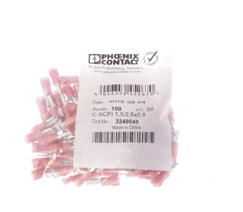 PHOENIX CONTACT C-SCFI 1,5/2,8X0,8 3240049 Female 16-20 AWG ! 100PCS  ! NEW !