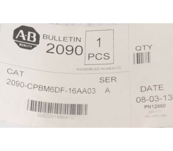 ALLEN BRADLEY 2090-CPBM6DF-16AA03 2090CPBM6DF16AA03 ! NEW ! 