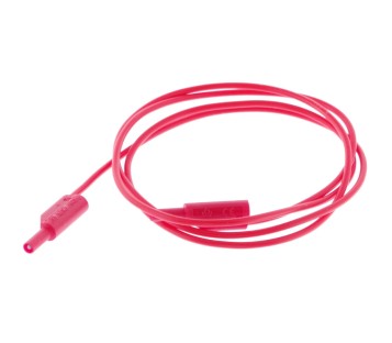 240-IEC-100-RED 2mm Stacking Banana Plugs Patch Lead ! 6PCS ! NEW !