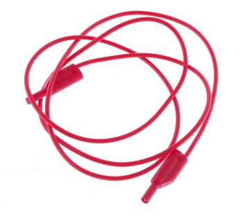 240-IEC-100-RED 2mm Stacking Banana Plugs Patch Lead ! 6PCS ! NEW !