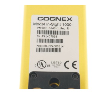COGNEX IN-SIGHT 1000 800-5740-1 REV. R