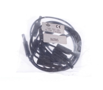 240-IEC-100-BLACK 2mm Stacking Banana Plugs Patch Lead ! 6PCS ! NEW !