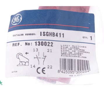 GE GENERAL ELECTRIC LIMIT SWITCHES ISGHB411 130022  ! NEW !