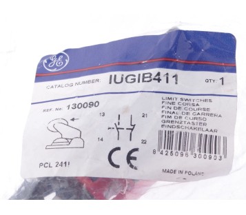 GE GENERAL ELECTRIC LIMIT SWITCHES IUGIB411 130090  ! NEW !
