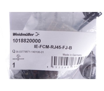 WEIDMULLER IE-FCM-RJ45-FJ-B IEFCMRJ45FJB 101882000 FrontCom Micro IP65 s ! NEW !
