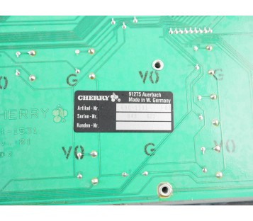 EMCO TRONIC TM02 CHERRY G80-1131 G801131 F1V430001 FRONT PLATE 