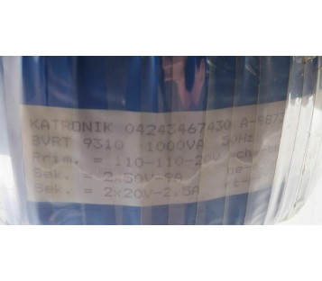 KATRONIK 04243467430 BVRT 9310 1000VA TRAFO 2X50V 9A 2X20V 2,5A