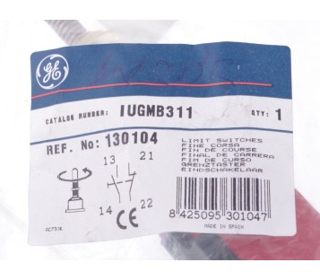 GE GENERAL ELECTRIC LIMIT SWITCHES IUGMB311 130104   ! NEW !