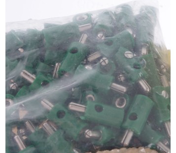 Model train 2.6 mm sleeve 100 pc(s) w/o transverse hole Green ! 100PCS ! NEW !