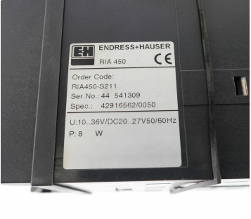 ENDRESS+HAUSER RIA450-S211 RIA 450-S211  RIA450S211  ! NEW ! 