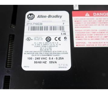 ALLEN BRADLEY 2711-T10C20 2711T10C20 PANELVIEW1000 