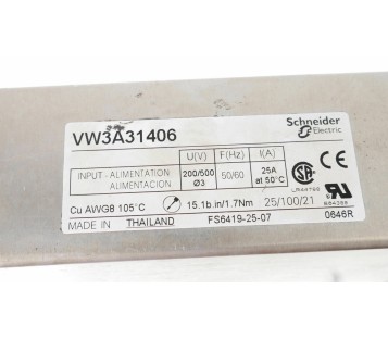 SCHNEIDER VW3A31406 RFI FILTER