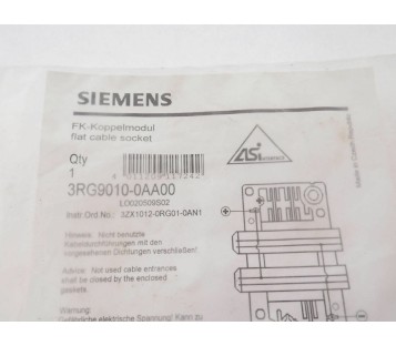 SIEMENS 3RG9010-0AA00 3RG90100AA00 ! NEW !