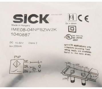 SICK IME08-04NPSZW2K 1040887 IME0804NPSZW2K ! New ! 