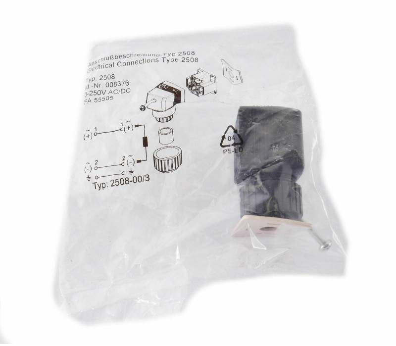 BURKERT 2508-00/3 2508003 PLUG FOR SOLENOID VALVE ! NEW !