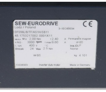 SEW DFS56L/B/TF/AS1H/SB11 ! NEW ! 