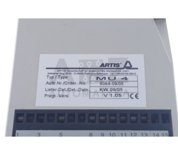 ARTIS PWM CONVERTER MU4 6064-09/05  60640905  