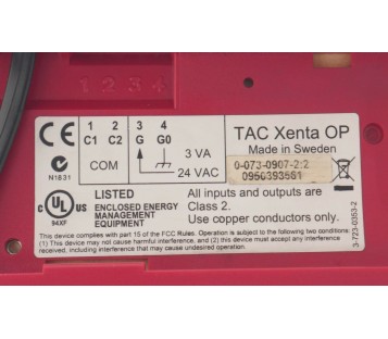 T.A.C TAC XENTA OP 0-073-0907-2:2 0950393561 
