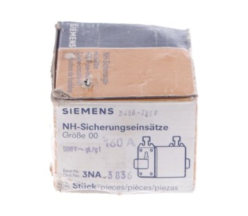 SIEMENS  3NA3836 160A 2486-7819 24867819  3PCS FUSE ! 3PCS ! NEW !
