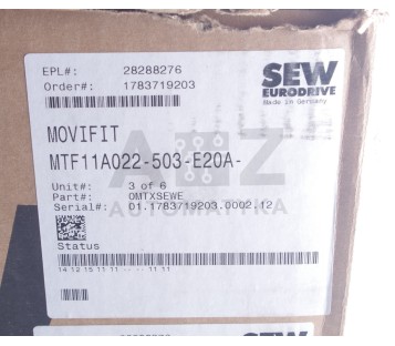 SEW EURODRIVE MOVIFIT MTF11A022-503-E20A-15  MTF11A022503E20A15 ! NEW !