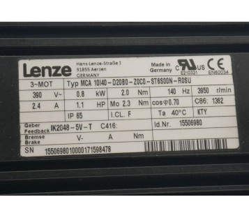 LENZE MCA 10I40-B20B0-Z0C0-ST6S00N-R0SU
