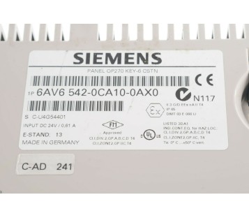 SIEMENS 6AV6 542-0CA10-0AX0 6AV65420CA100AX0 