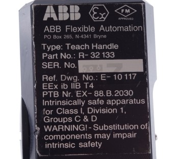 ABB FLEXIBLE AUTOMATION TEACH HANDLE R-32 133 R-32133 R32133 