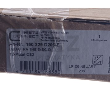 METZ CONNECT BTR OPDAT24 150229D206-E  OPDAT PA 1HE 6XSC-D ! NEW !
