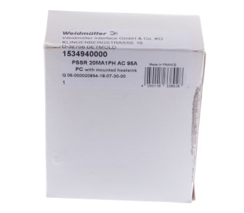 WEIDMULLER 1534940000 PSSR 20MA1PH AC 95A PSSR20MA1PHAC95A ! NEW !