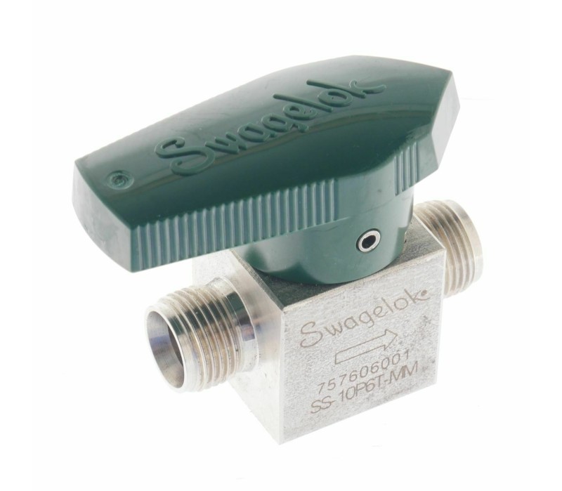 SWAGELOK SS-10P6T-MM SS10P6TMM 757606001 Quarter-Turn Instrument Plug Valve