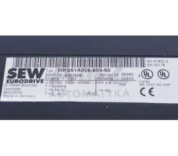 SEW EURODRIVE  MKS51A005-503-50  MKS51A00550350 8262608
