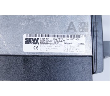 SEW EURODRIVE MDV60A0015-5A3-4-0T  8273367  MOVIDRIVE ( MDV60A00155A340T )