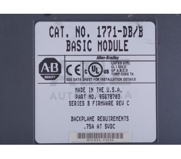ALLEN BRADLEY 1711-DB/B BASIC MODULE 1711-DBB 1711DBB  95678703 