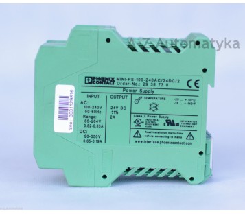 PHOENIX CONTACT MINI POWER MINI-PS-100-240AC/24DC/2 2938730