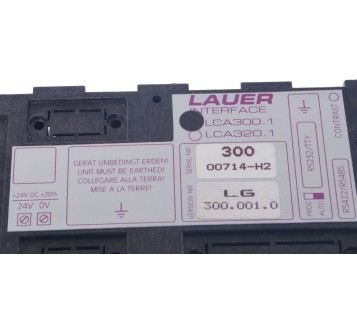 LAUER LCA 300 LCA300 LCA300.1 LCA3001