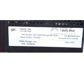 TEKNIC SST-3000  SST-3000-829 SERVO DRIVE
