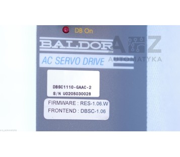 BALDOR AC SERVO DRIVE  DBSC1110-GAAC-2   ( DBSC1110GAAC2 )