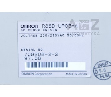 OMRON AC SERVO DRIVE  R88D-UP03HA ( R88DUP03HA )