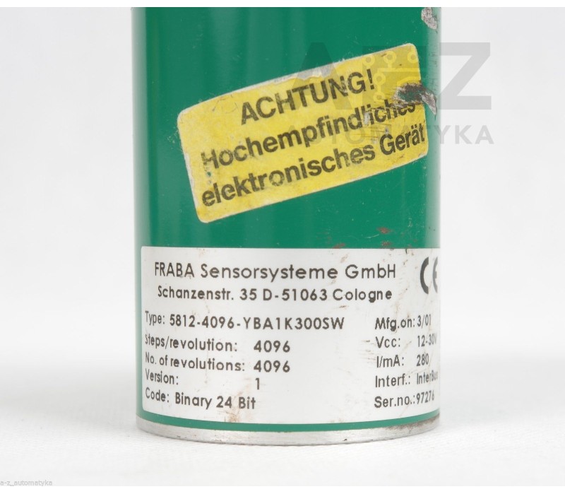 FRABA ENCODER INTERBUS 5812-4096-YBA1K300SW  58124096YBA1K300SW