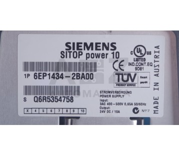 SIEMENS  SITOP POWER 10 6EP1 434-2BA00  6EP14342BA00 
