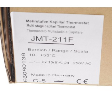 ALRE THERMOSTAT CAPILLAR JMT-211F JMT211F E6080138 ! NEW ! 