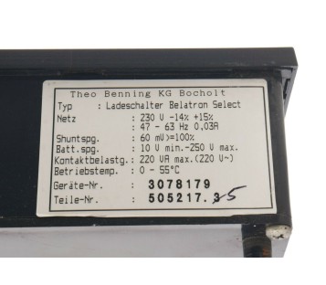 THEO BENNING 3078179 505217.5 LADESCHALTER BELATRON BOCHOLT 