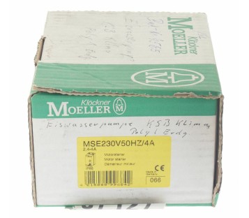MOELLER MSE 230V50HZ/4A MSE230V50HZ4A 2,4-4A ! NEW ! 