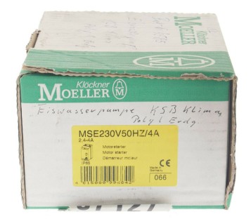 MOELLER MSE 230V50HZ/4A MSE230V50HZ4A 2,4-4A ! NEW ! 