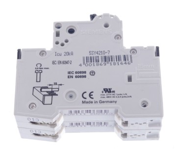 SIEMENS C10 5SY42 MCB 5SY42MCB  5SY4210-7  5SY42107 FUSE CIRCUIT BREAKER
