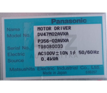 PANASONIC MOTOR DRIVER  PANADAC356 DV47M02AVXA P356-02AVXA  P35602AVXA