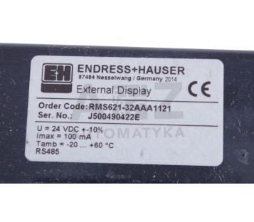 ENDRESS + HAUSER EXTERNAL DISPLAY RMS621 RMS621-32AAA1121  RMS62132AAA1121 ! NEW