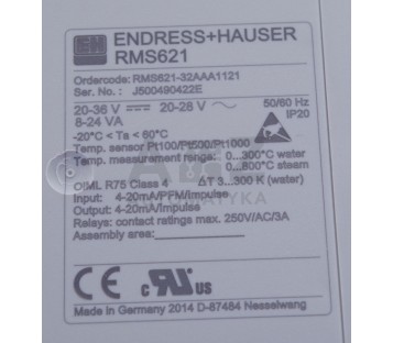 ENDRESS + HAUSER EXTERNAL DISPLAY RMS621 RMS621-32AAA1121  RMS62132AAA1121 ! NEW